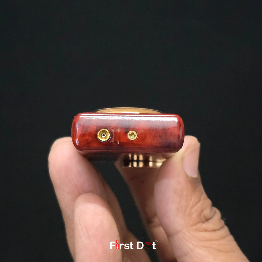 First Dot Maverick Swing-Arm Built-In Analog Watch Lighter