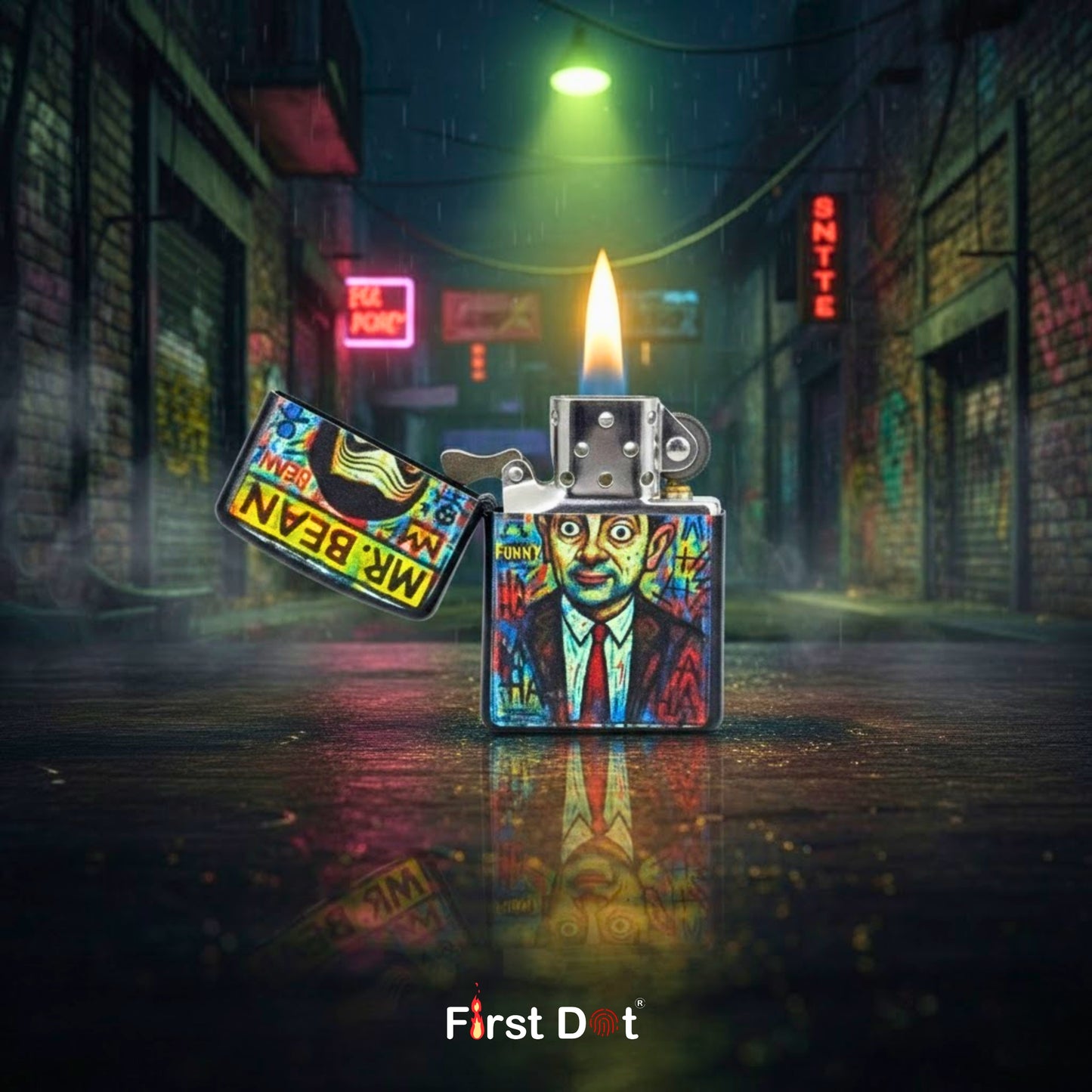 Mr. Bean Pop Graphic Lighter