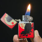 First Dot Mythological Warrior Graphic Windproof Lighters Pack of 2