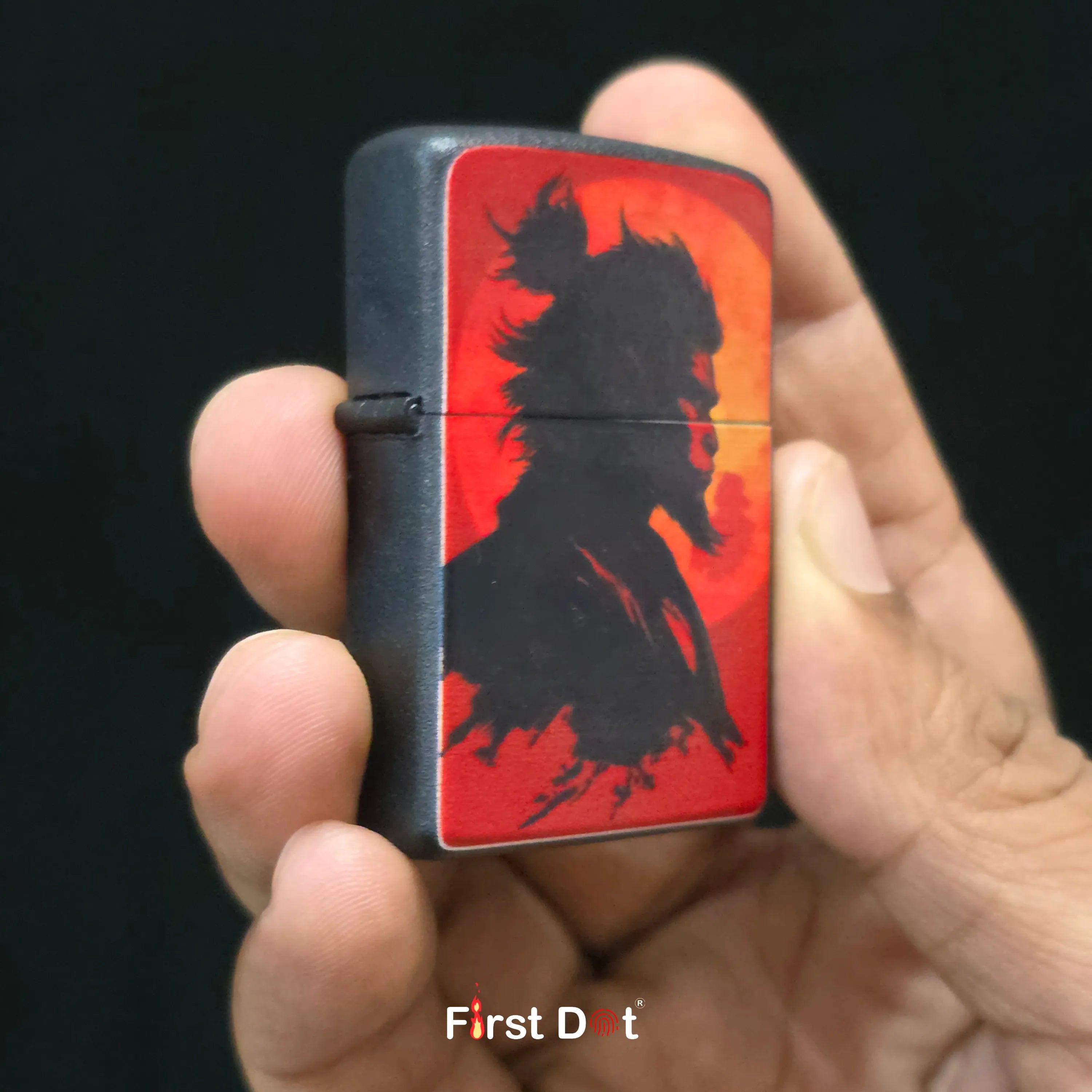 First Dot Mythological Warrior Graphic Windproof Lighters Pack of 2