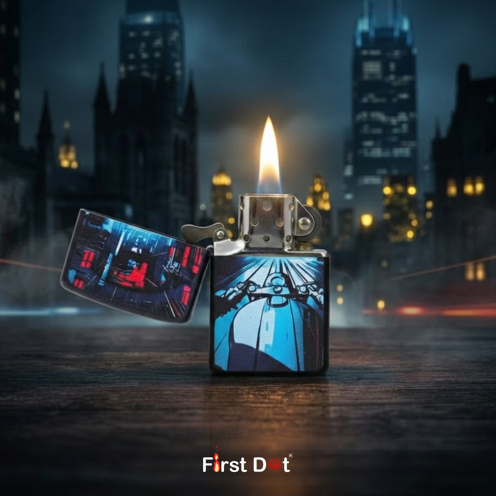 Neon Rider City Printed Cigarette Lighter | First Dot