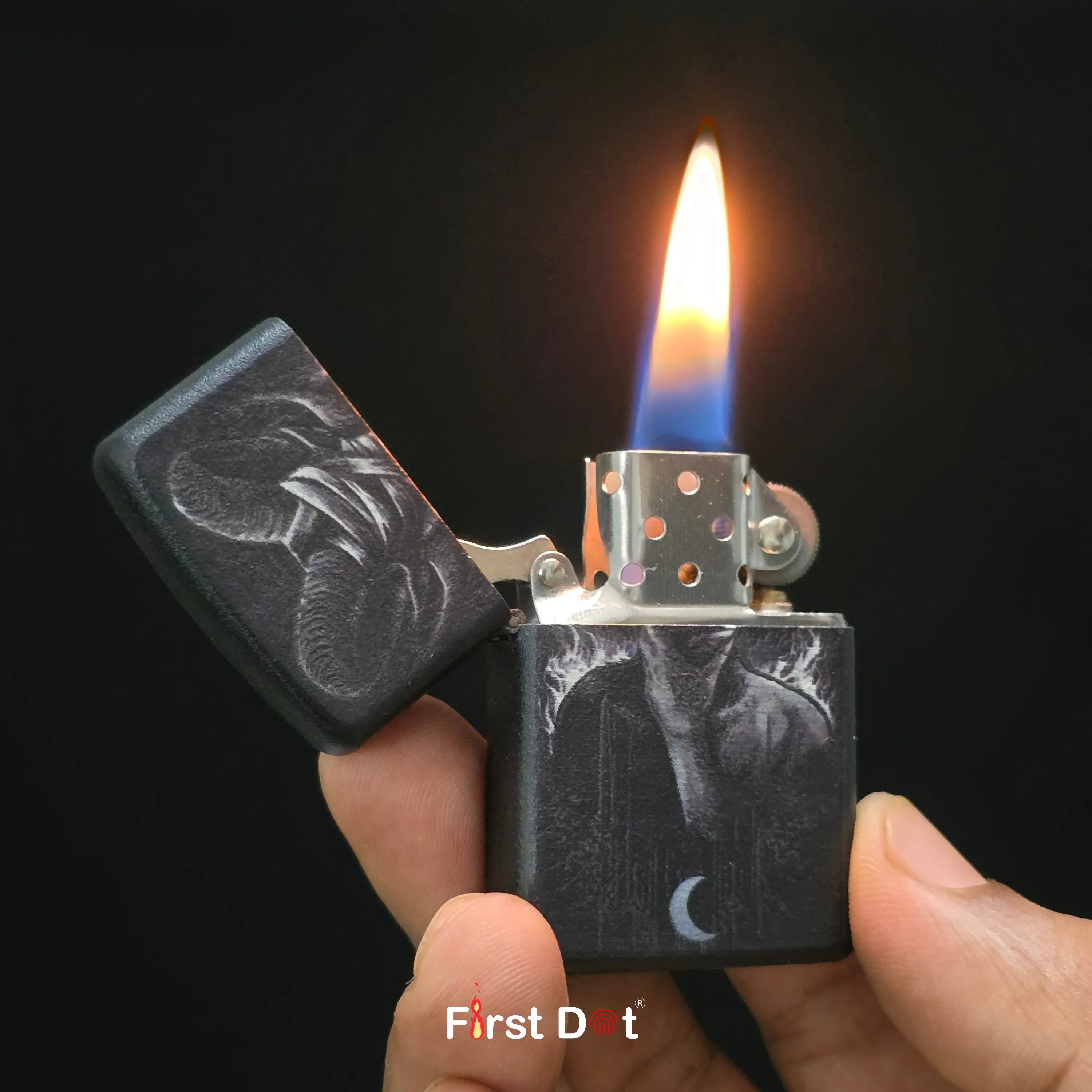 First Dot Occult Skull & Ram Lighters Pack of 2