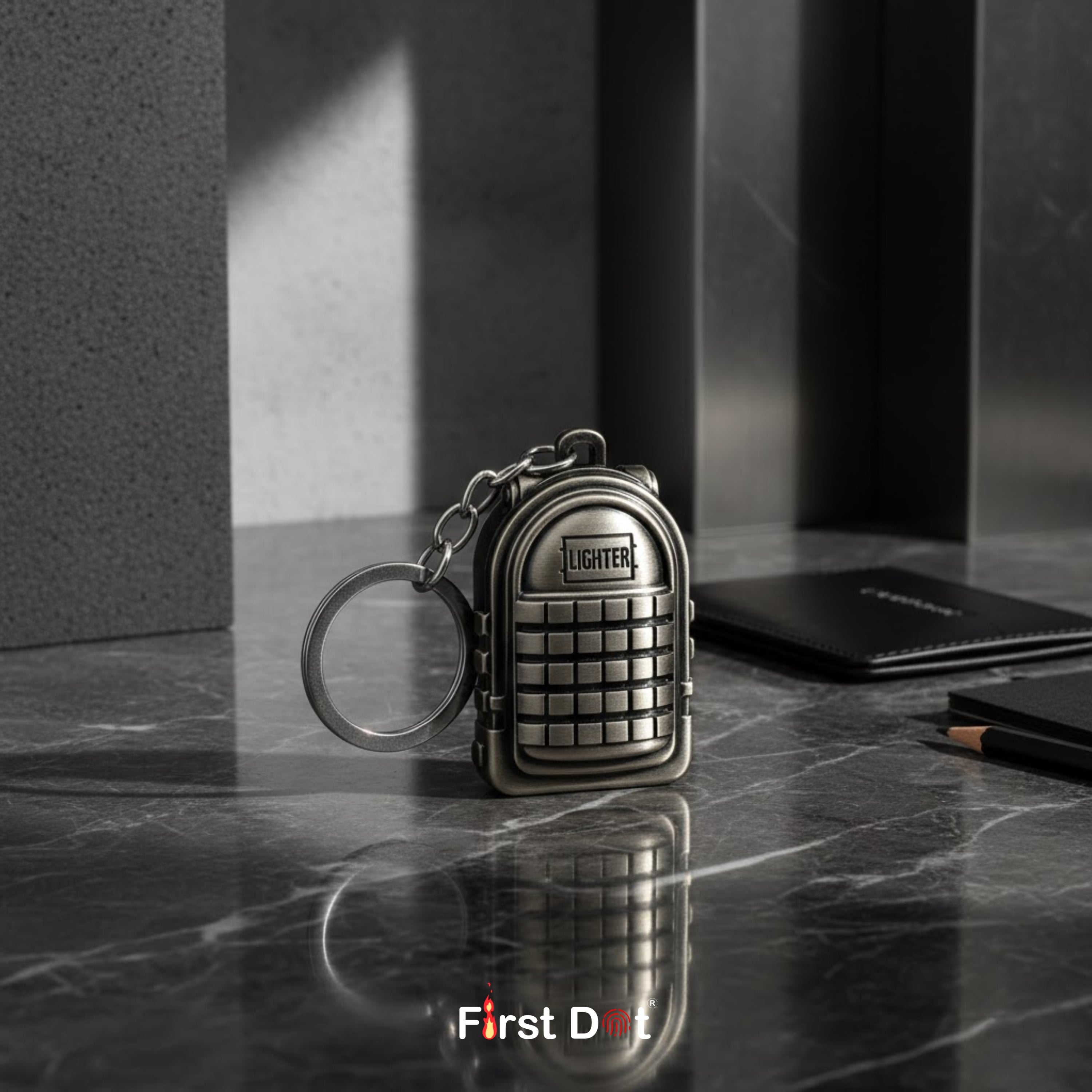 PUBG Bag Keychain Cigarette Lighter
