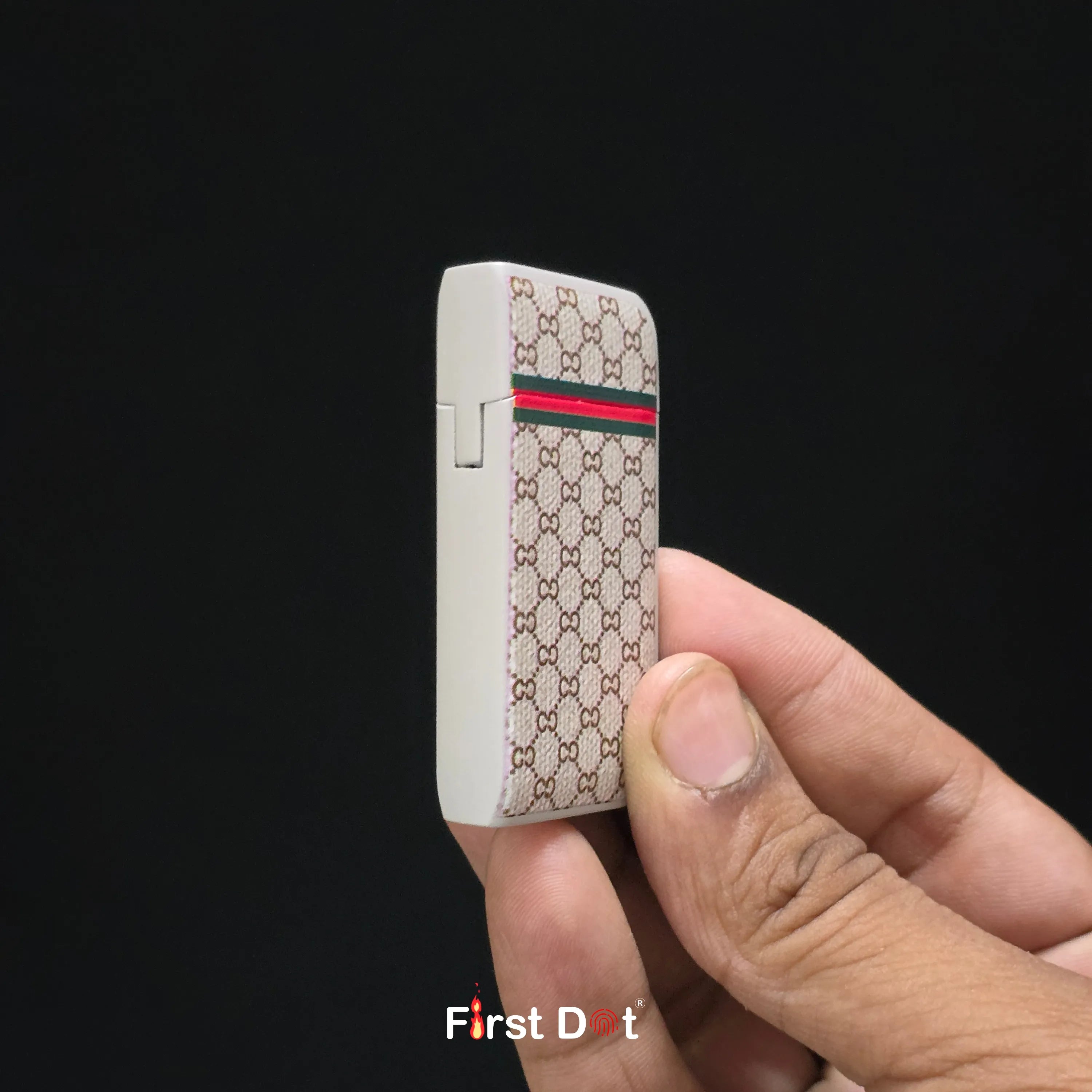 First Dot Pattern Series Windproof Blue Jet Flame Lighter