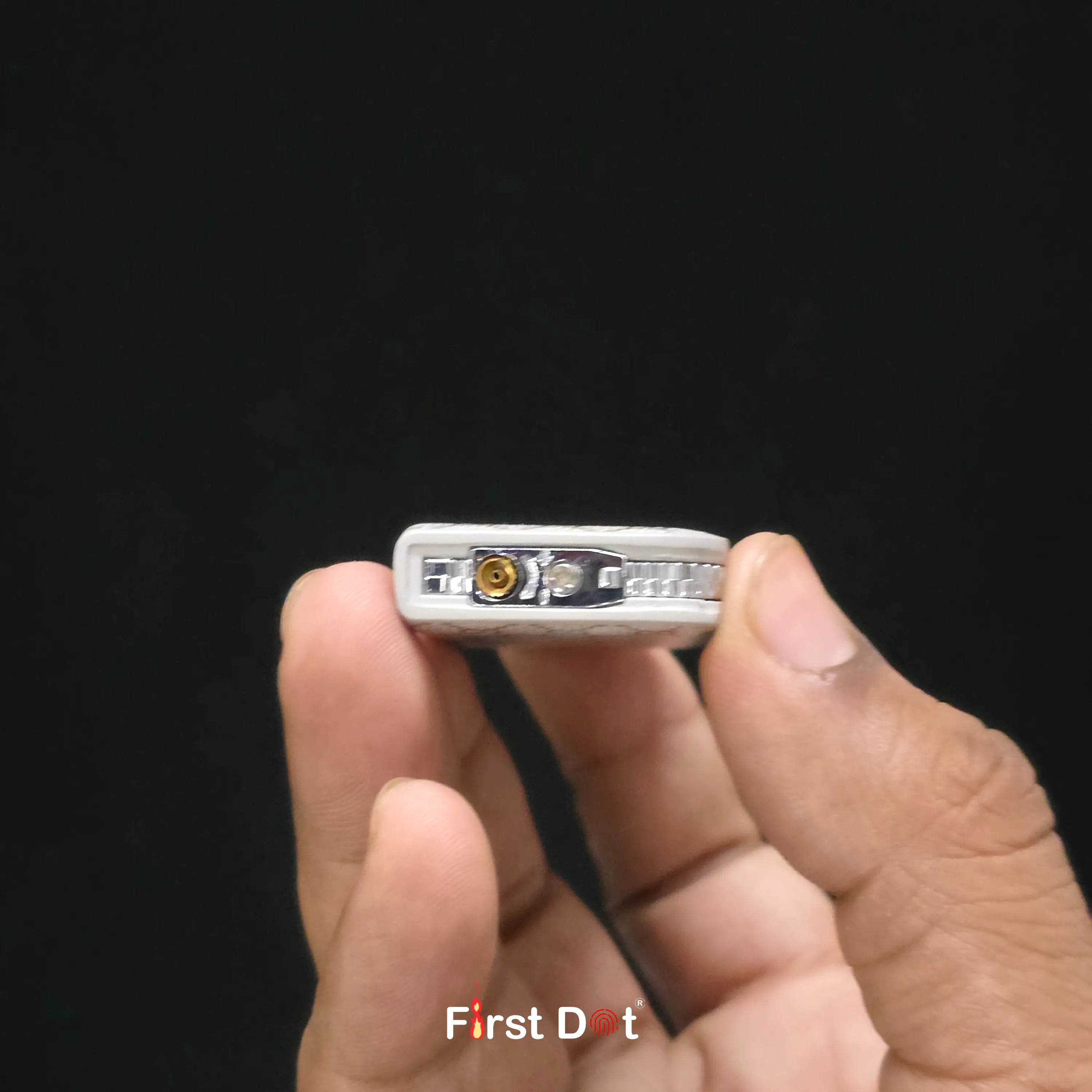 First Dot Pattern Series Windproof Blue Jet Flame Lighter
