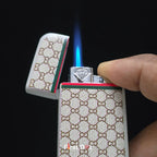 First Dot Pattern Series Windproof Blue Jet Flame Lighter