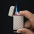 First Dot Pattern Series Windproof Blue Jet Flame Lighter