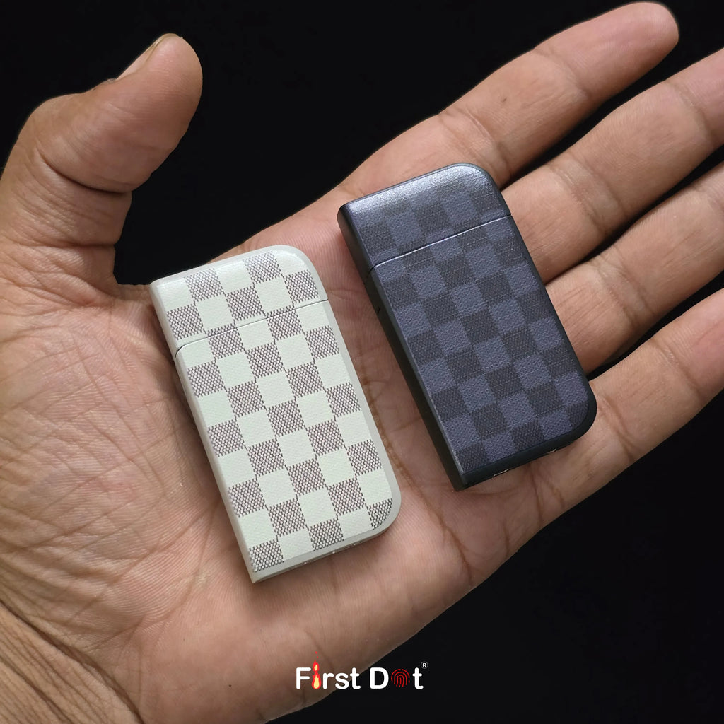 First Dot Pattern Series Windproof Blue Jet Flame Lighter