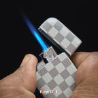 First Dot Pattern Series Windproof Blue Jet Flame Lighter