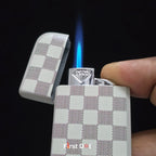 First Dot Pattern Series Windproof Blue Jet Flame Lighter
