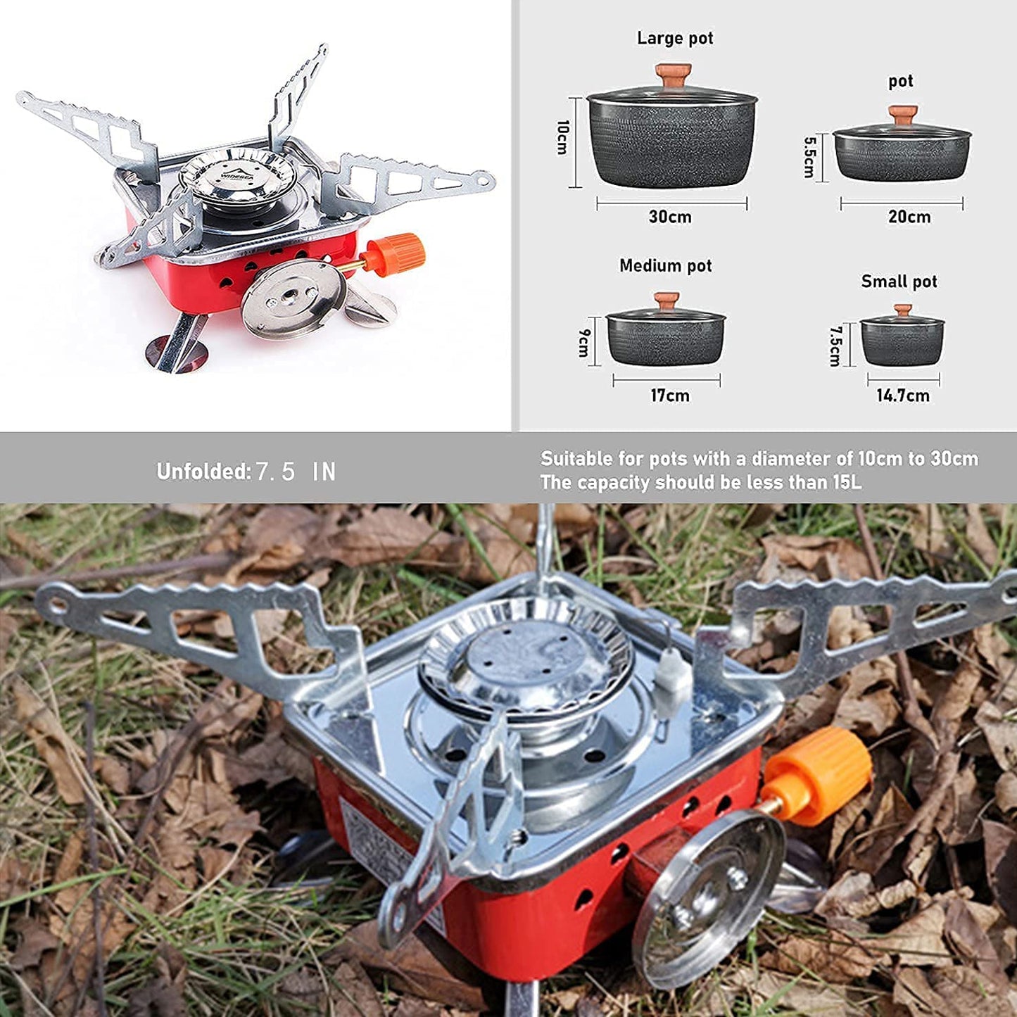 Camping Stove For Outdoor Cooking | Portable Folding | First Dot