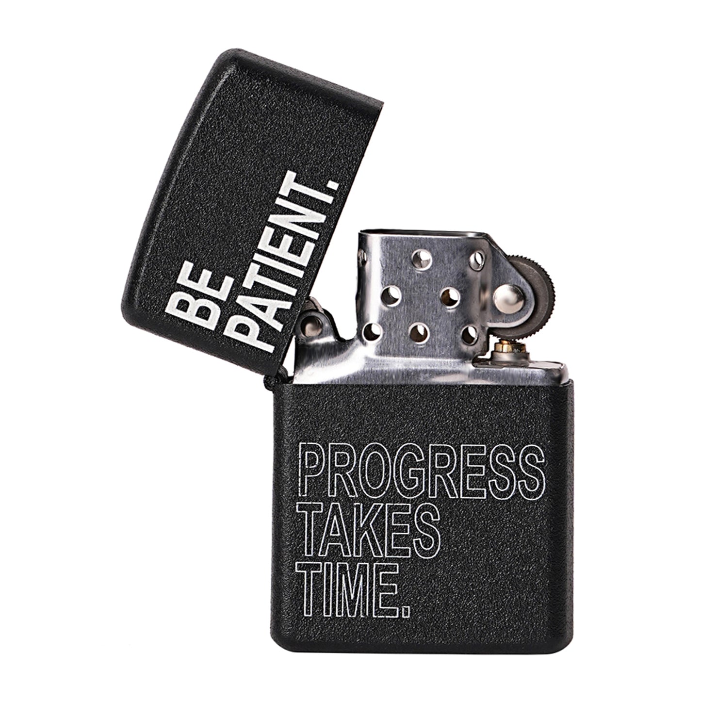 Be Patient Premium Refillable Cigarette Lighter – Perfect for Gifting | First Dot
