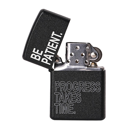 Be Patient Premium Refillable Cigarette Lighter – Perfect for Gifting | First Dot