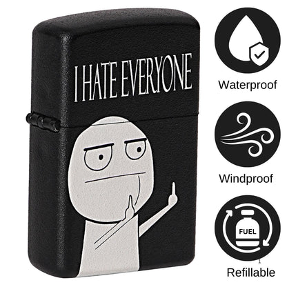 I Hate Everyone Premium Refillable Cigarette Lighter – Perfect for Gifting | First Dot