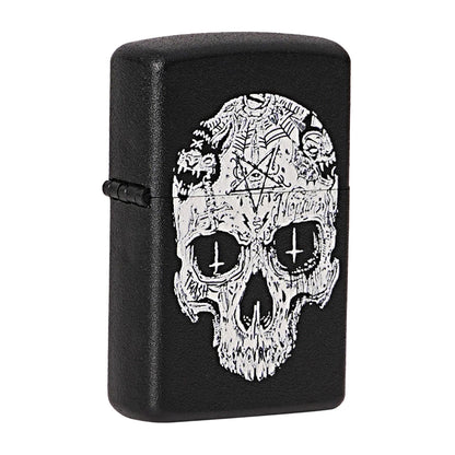 Inverted Cross Skull Premium Refillable Cigarette Lighter – Perfect for Gifting | First Dot