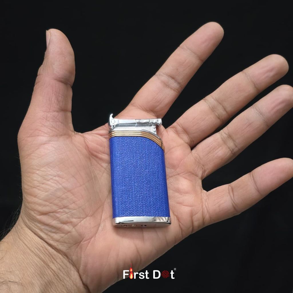 Leather Textured Jet Flame Lighter | Windproof Fancy Cigarette Lighter