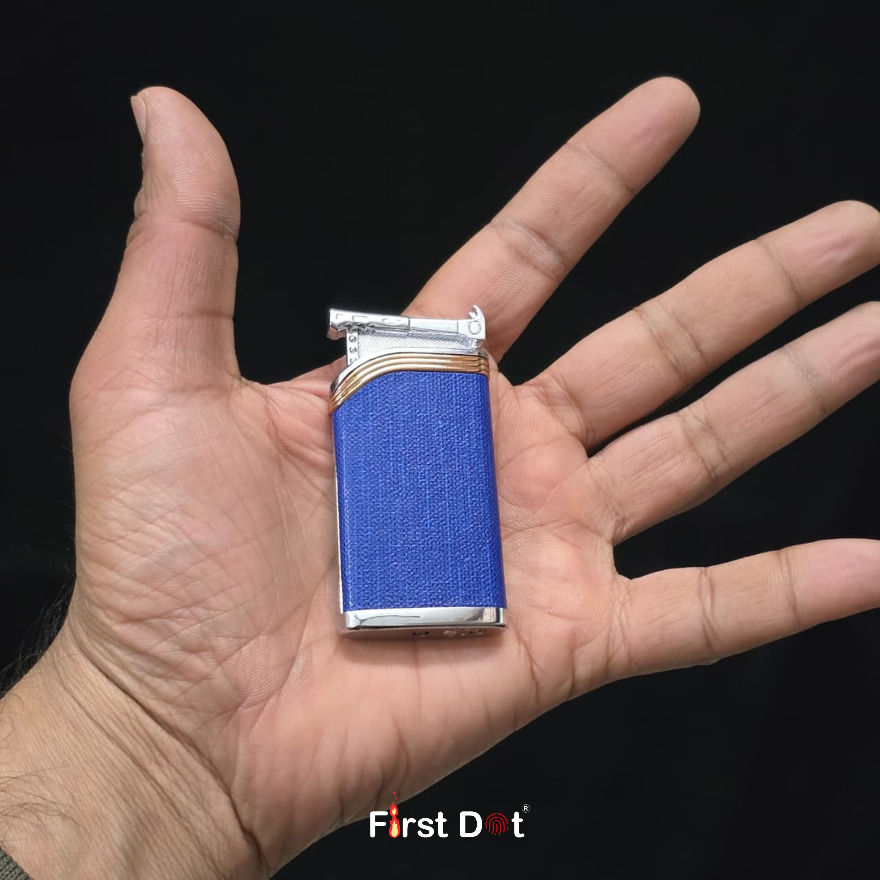 Leather Textured Jet Flame Lighter | Windproof Fancy Cigarette Lighter