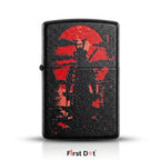 First Dot Samurai Red Sun Windproof Cigarette Lighter