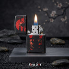 First Dot Samurai Red Sun Windproof Cigarette Lighter
