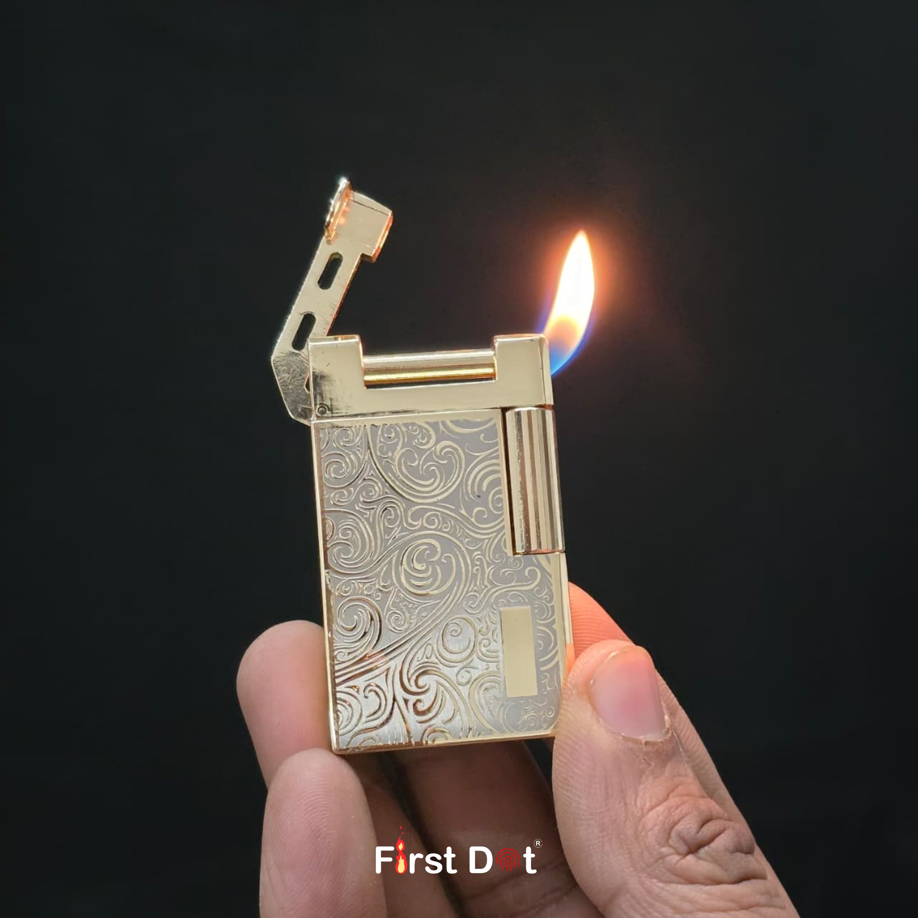 CALIBER™ Premium Vintage Cigarette Lighter – Windproof | Refillable