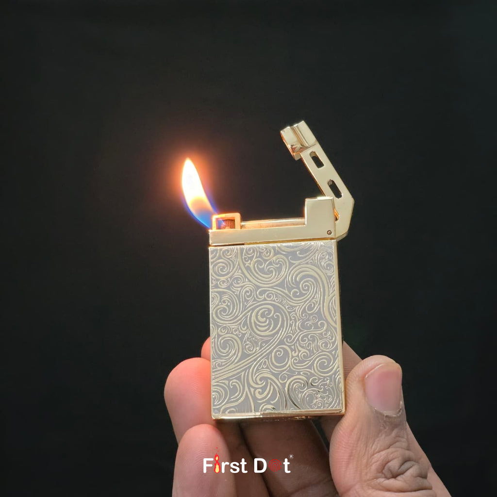 CALIBER™ Premium Vintage Cigarette Lighter – Windproof | Refillable