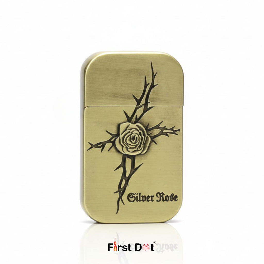 First Dot Angel Rose Jet Flame Gas Lighter