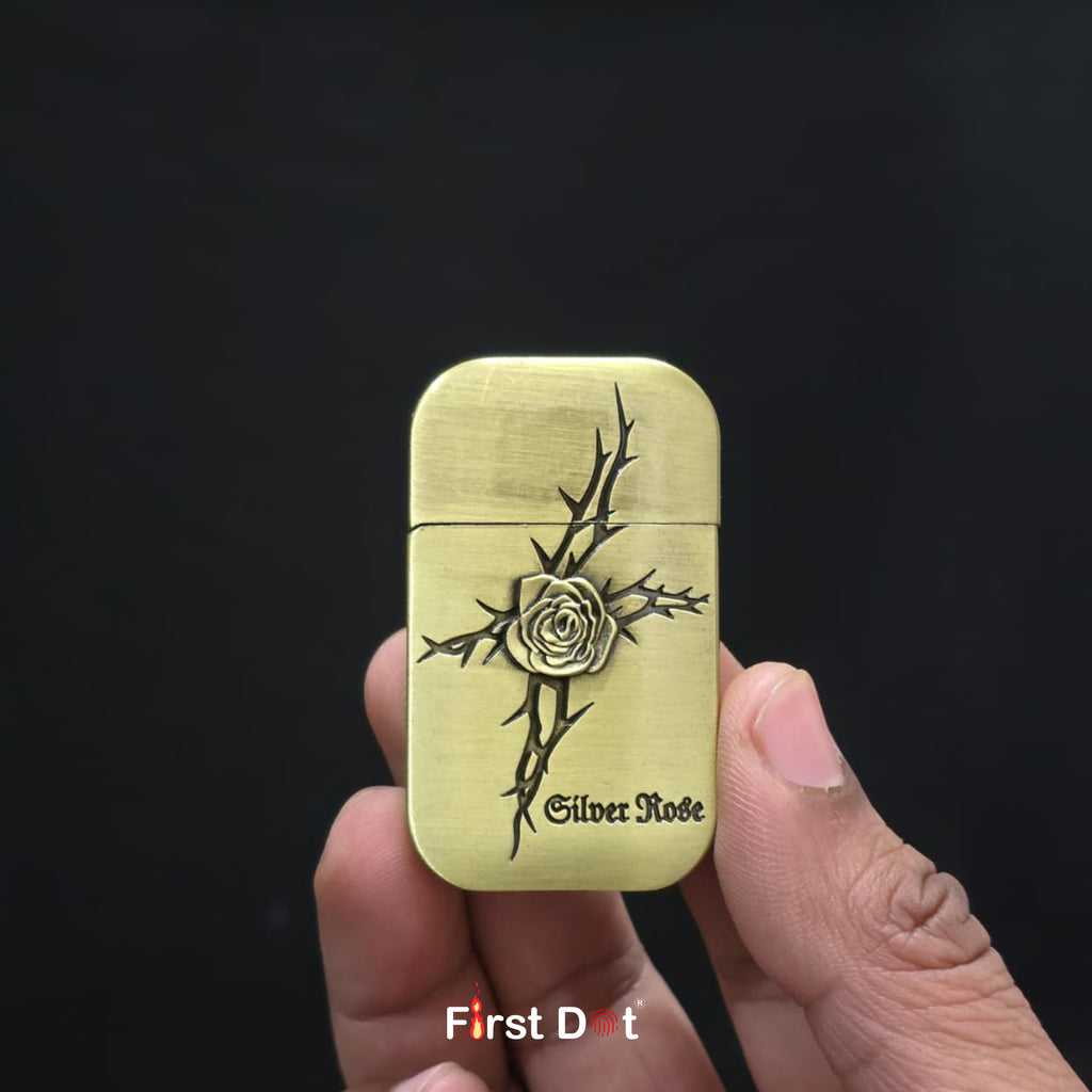 First Dot Angel Rose Jet Flame Gas Lighter