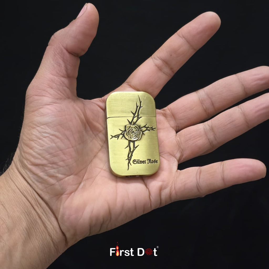 First Dot Angel Rose Jet Flame Gas Lighter