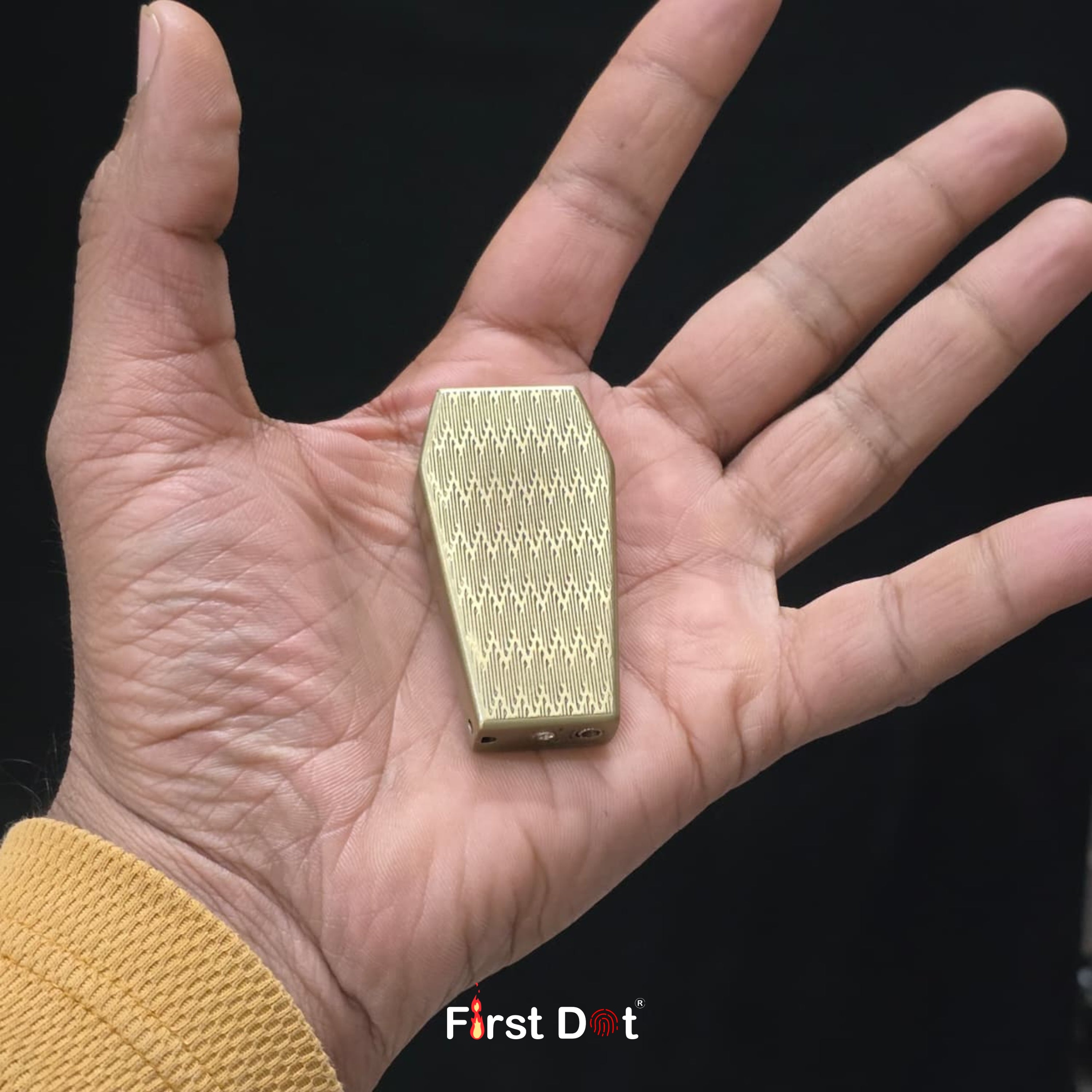 Skull Coffin Blue Jet Flame Butane Gas Lighter