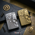 First Dot Skull Skeleton Classic Windproof Lighter | Flip-Top Lighter