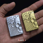 First Dot Skull Skeleton Classic Windproof Lighter | Flip-Top Lighter