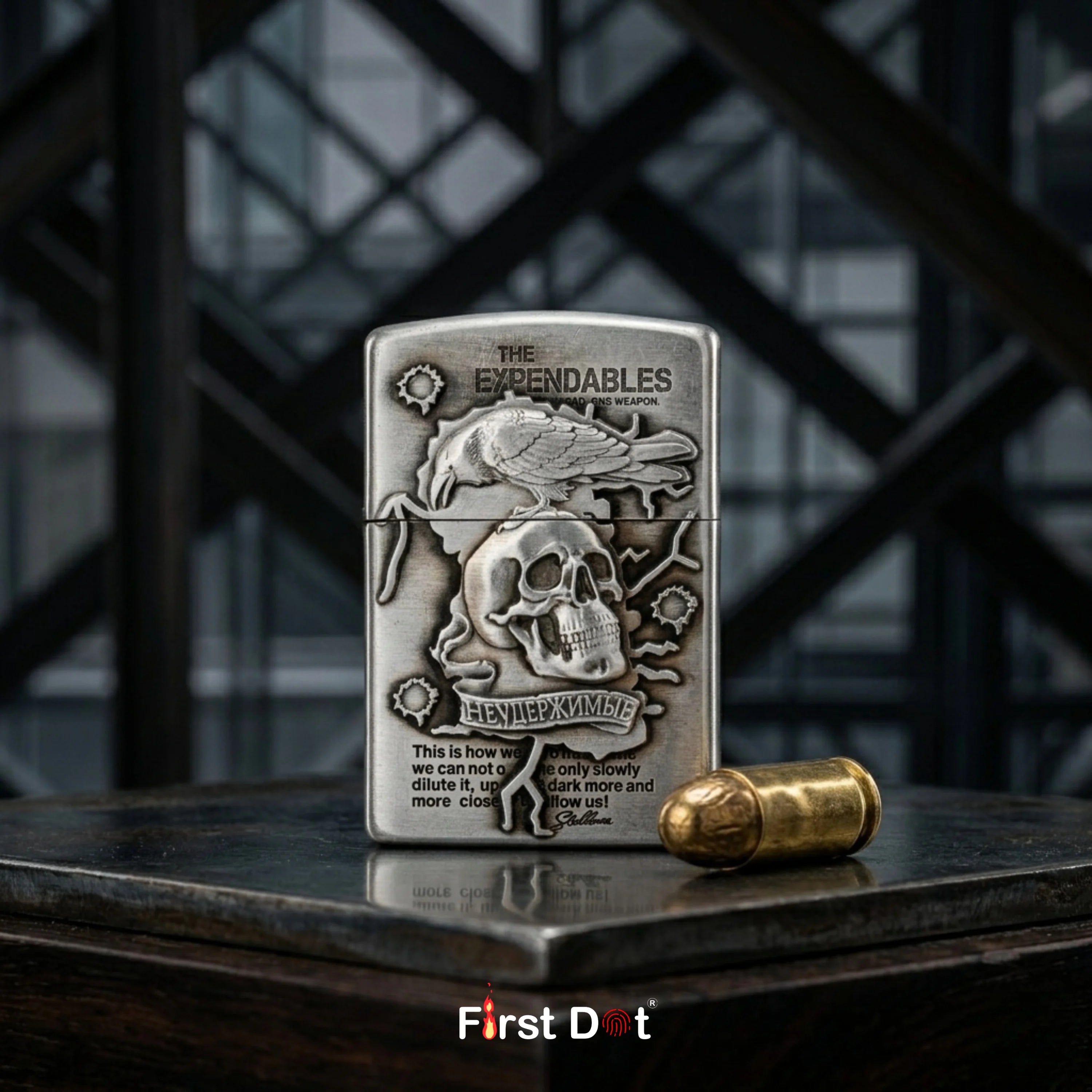 Skull Engraved Cigarette Lighter – Rebel Edition