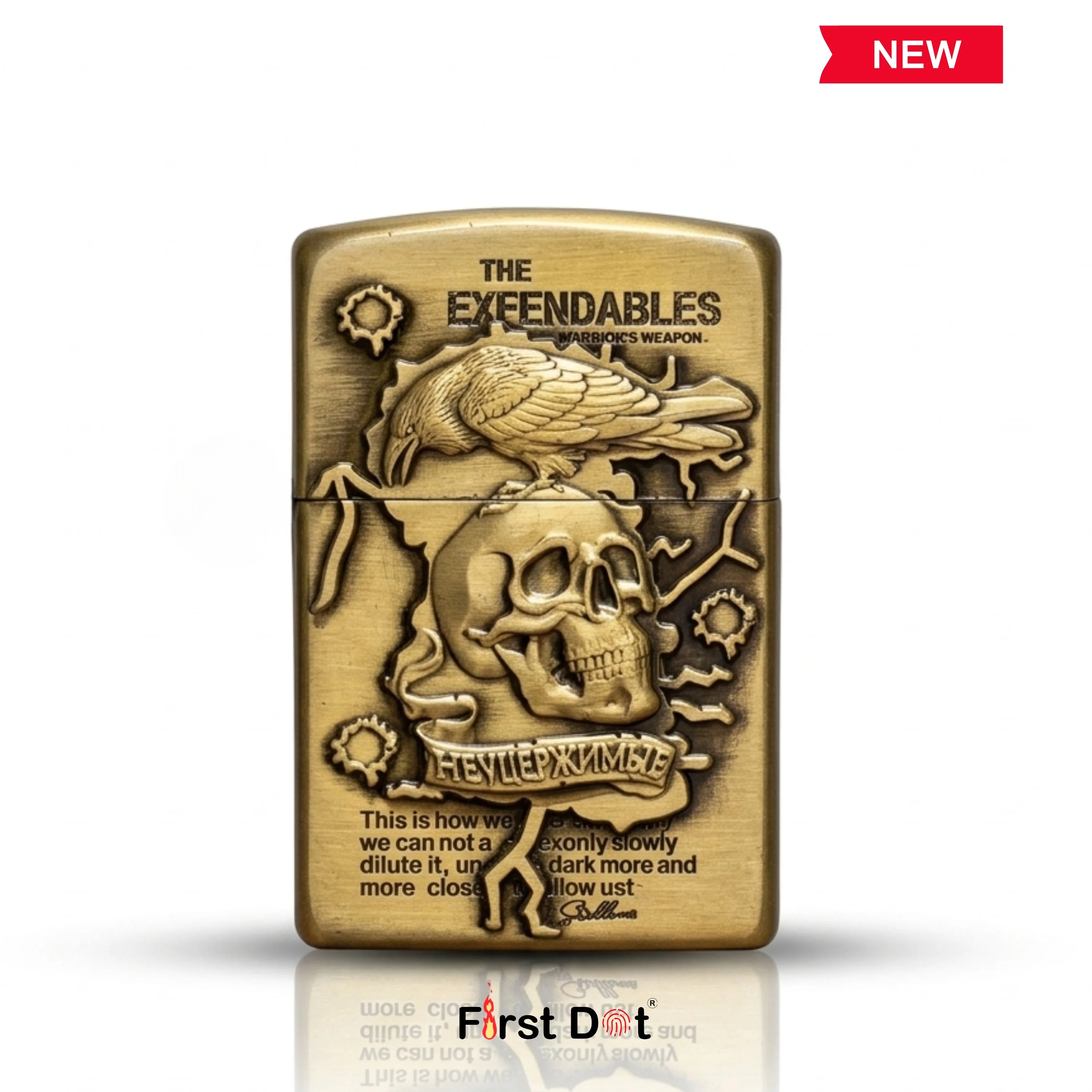 Skull Engraved Cigarette Lighter – Rebel Edition