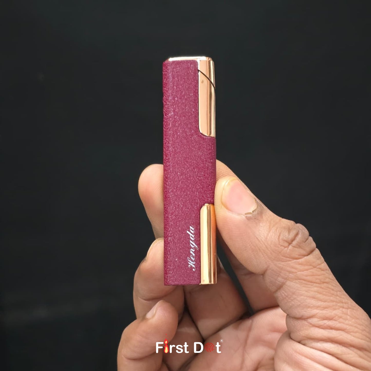 Slim Cigarette Lighter – Red Jet Flame Lighter