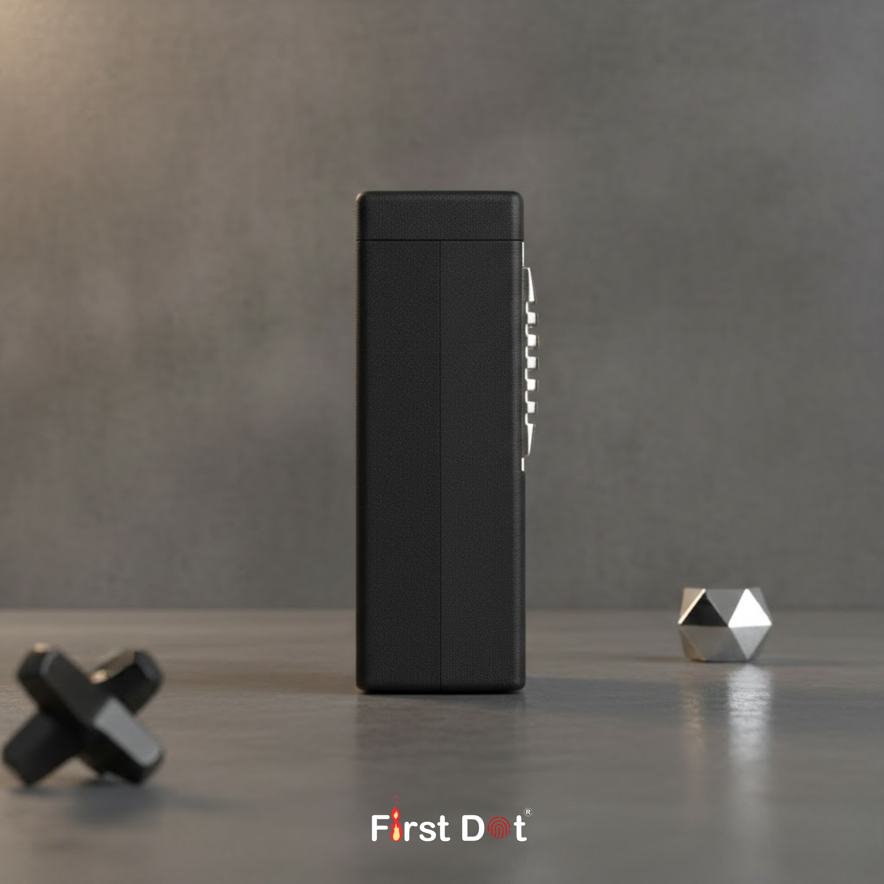 Slim Matte Black Cigarette Lighter (Executive Series)