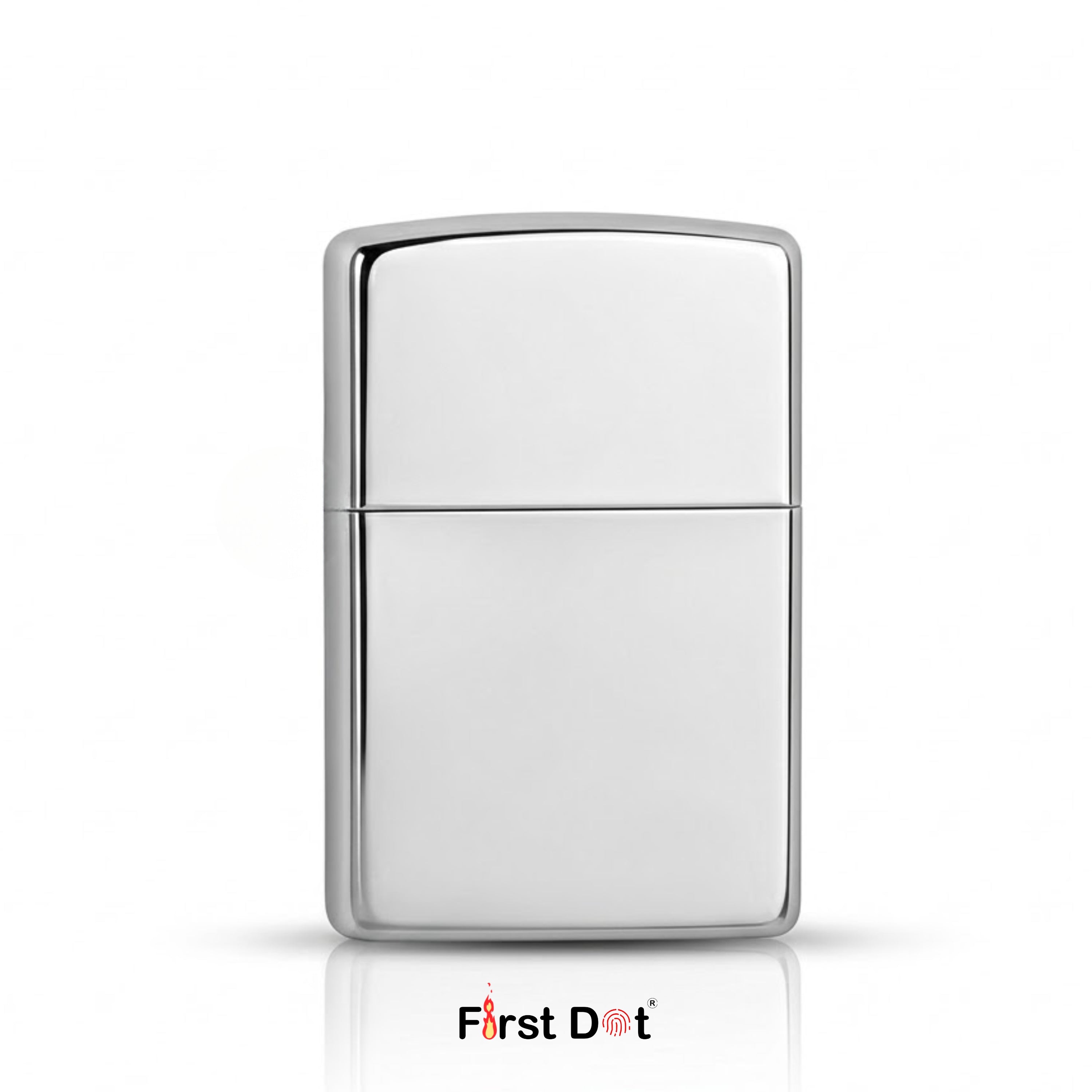 Classic Polished Chrome Silver Lighter | Wind-Resistant (Gas Lighter)