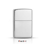 Classic Polished Chrome Silver Lighter | Wind-Resistant (Gas Lighter)