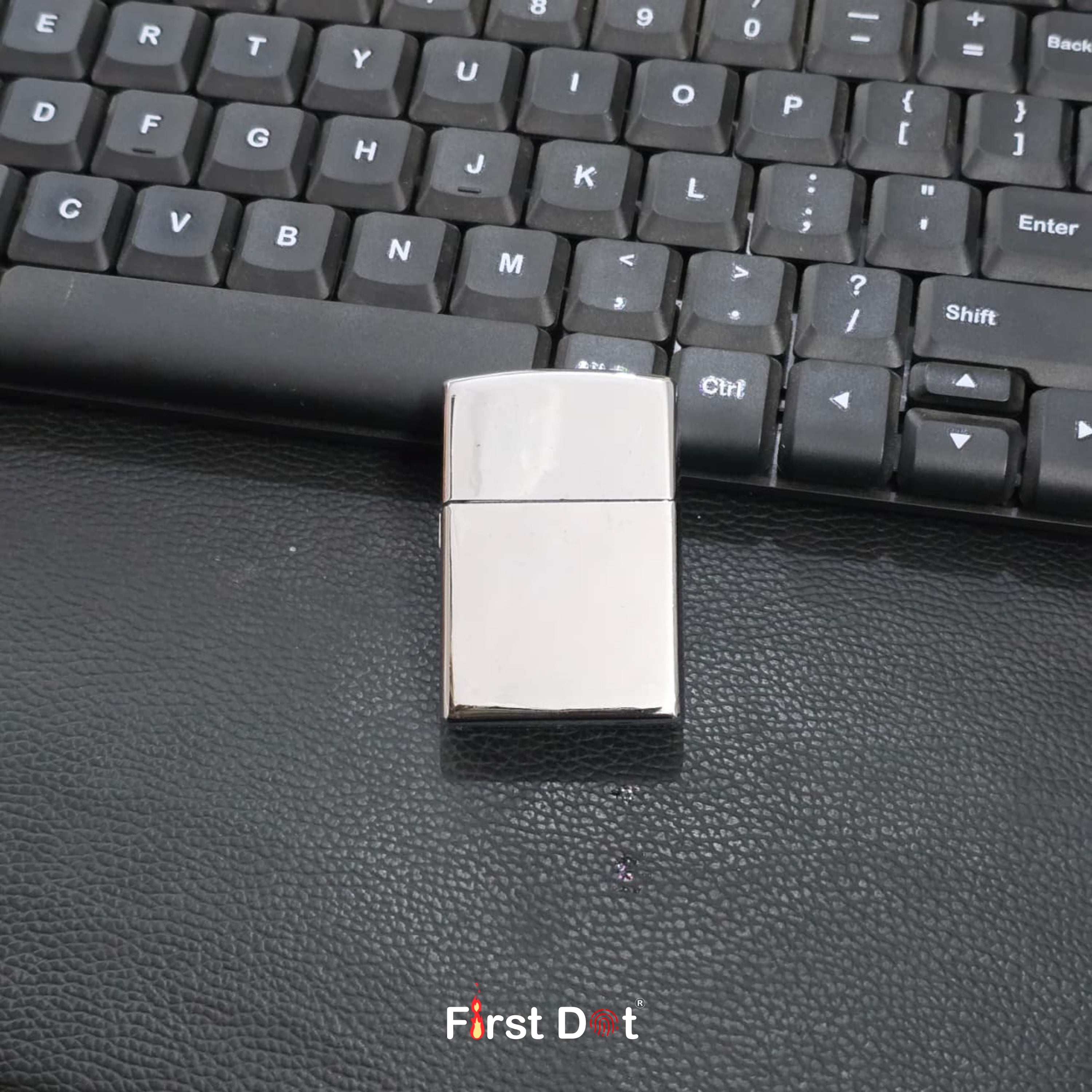 Polished Chrome Classic Wind-Resistant Silver (Gas Lighter)