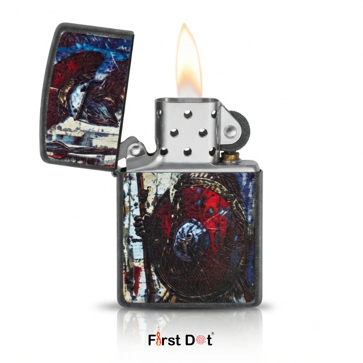 First Dot Spartan Lighter Windproof Cigarette Lighter for Men