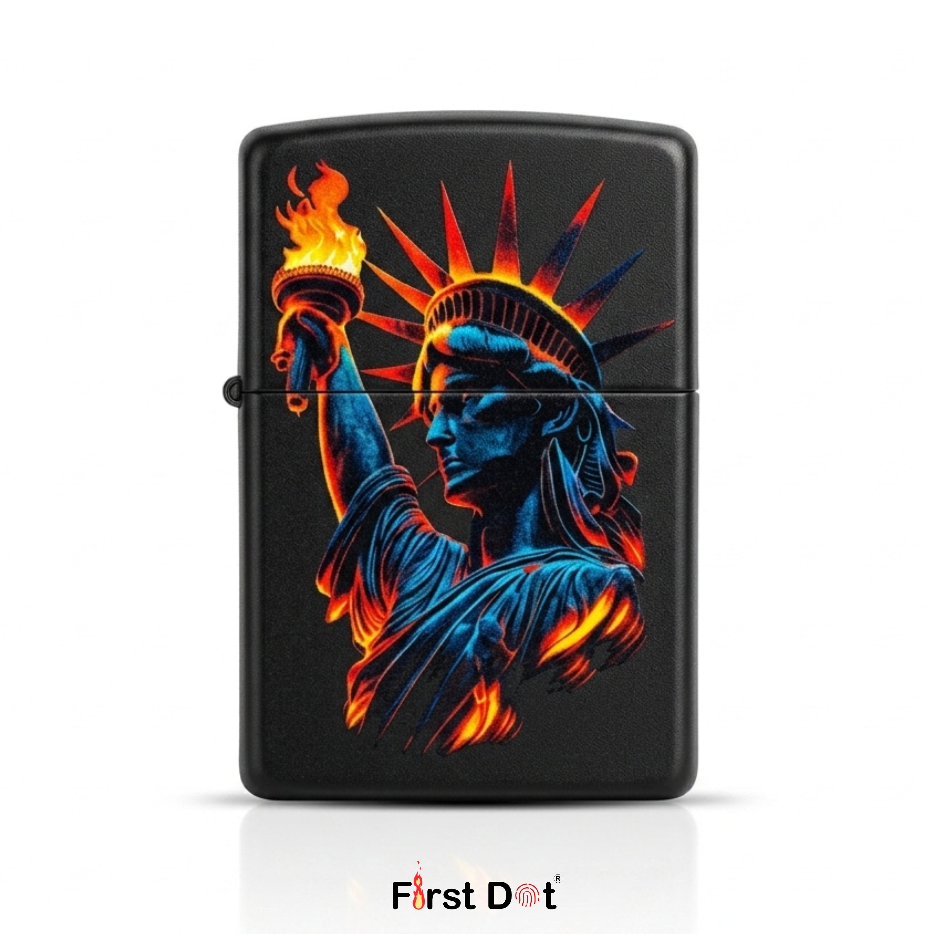 First Dot Statue of Liberty Windproof Cigarette Lighter