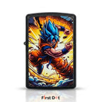First Dot Super Saiyan Blue Goku Windproof Cigarette Lighter