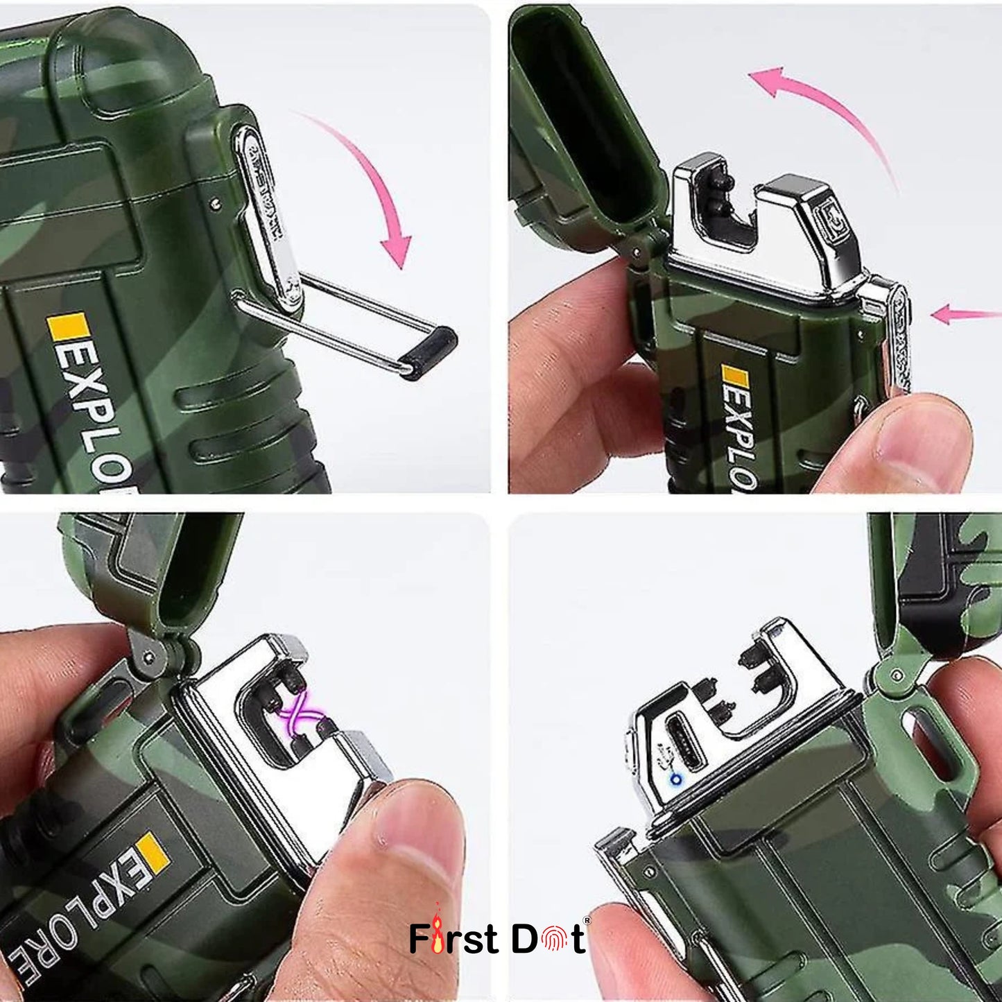 Rechargeable Arc Lighter | Dual Plasma - Survival Lighter
