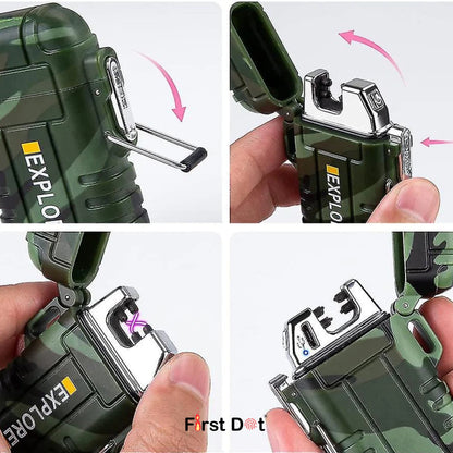 Rechargeable Arc Lighter | Dual Plasma - Survival Lighter