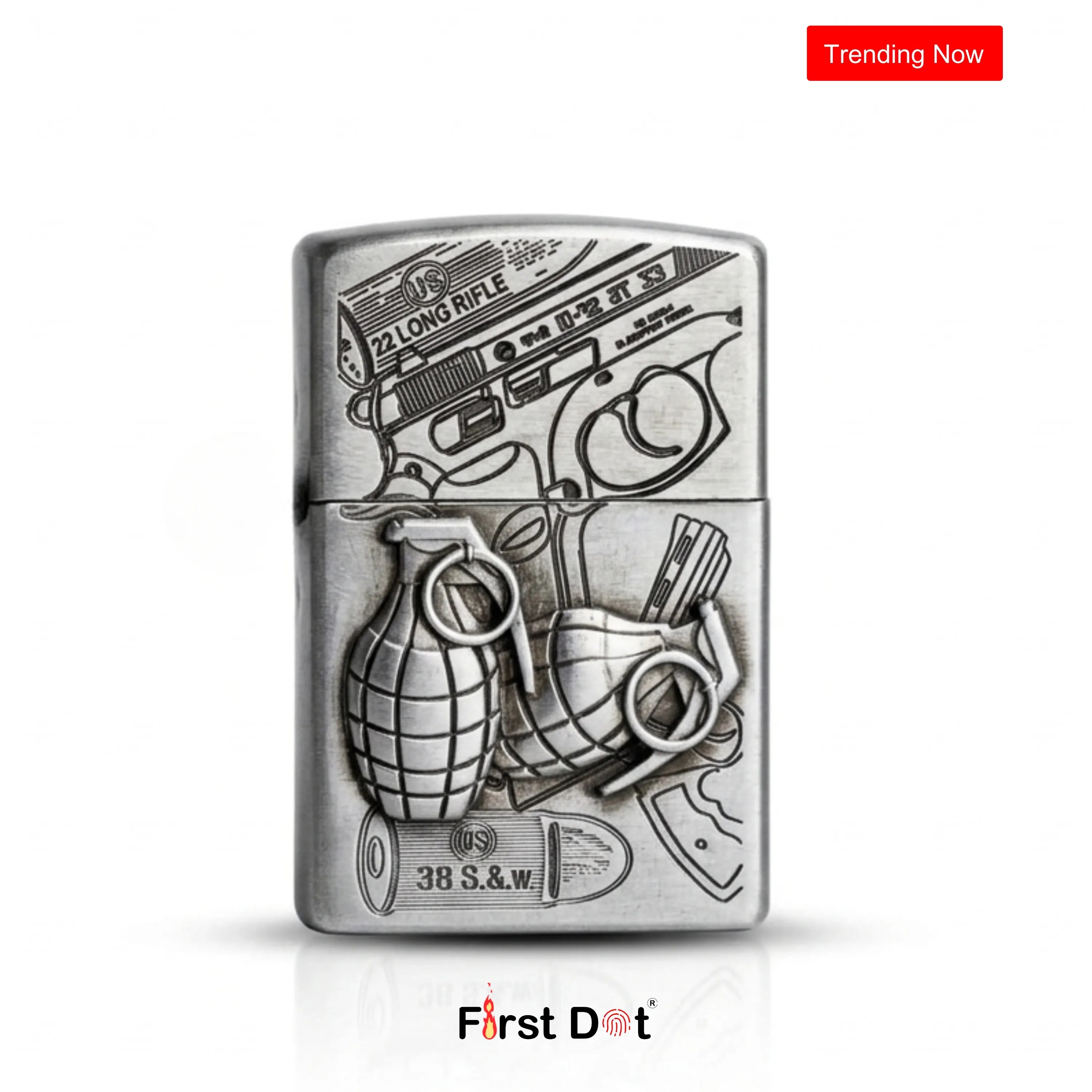 Tactical Engraved Cigarette Lighter – Military-Inspired Edition