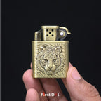 First Dot Tiger Eye Embossed Premium Cigarette Lighter Gift for Men