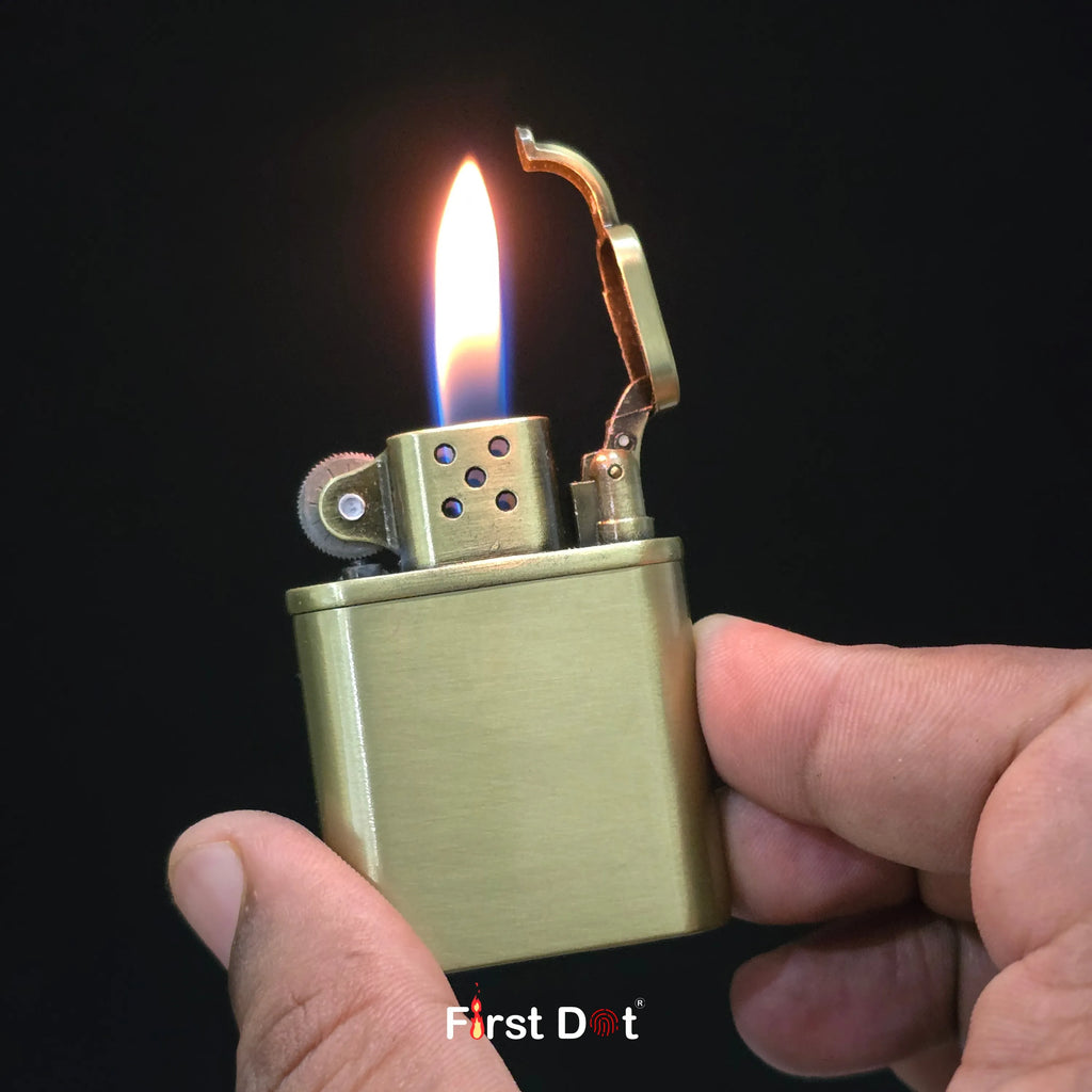 First Dot Tiger Eye Embossed Premium Cigarette Lighter Gift for Men