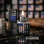 First Dot US Flag Windproof Cigarette Lighter