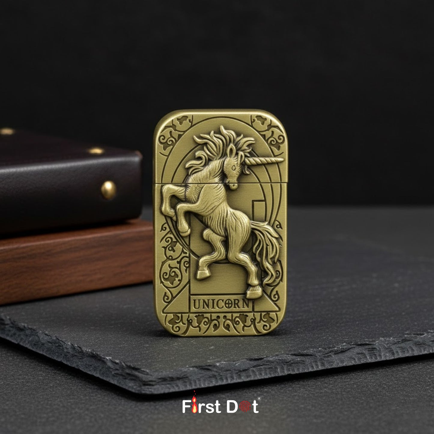 Unicorn Cigarette Lighter – Windproof Red Jet Flame Lighter