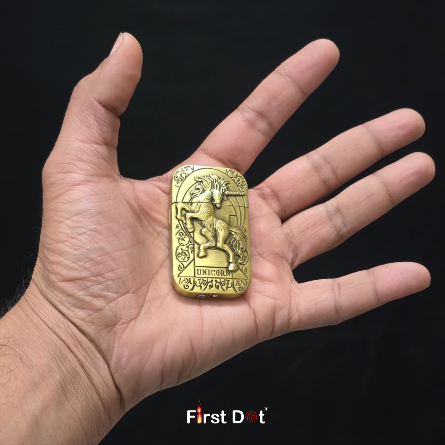 Unicorn Cigarette Lighter – Windproof Red Jet Flame Lighter