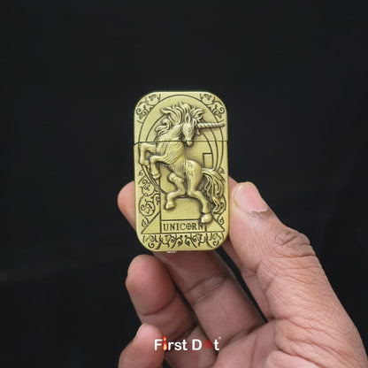 Unicorn Cigarette Lighter – Windproof Red Jet Flame Lighter